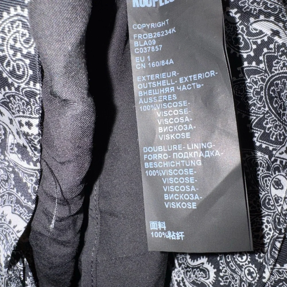 NWT The Kooples Blue and White Paisley Mini Dress - Picture 5 of 5